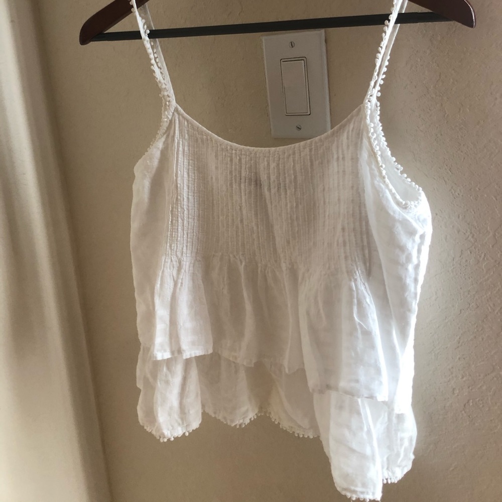 Zara Basic Thin Strap Blouse with Delicate Detail